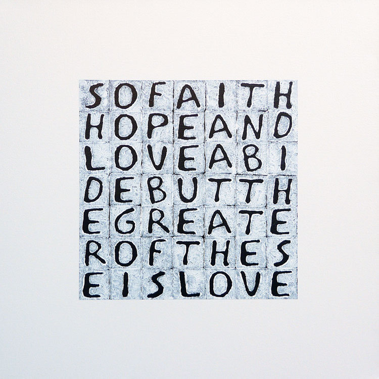 Love text painting