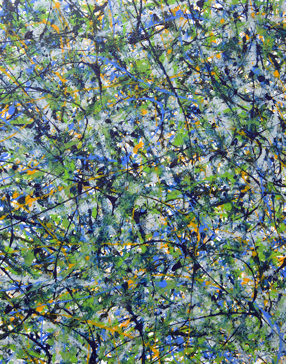 image of abstract painting jackson pollock style