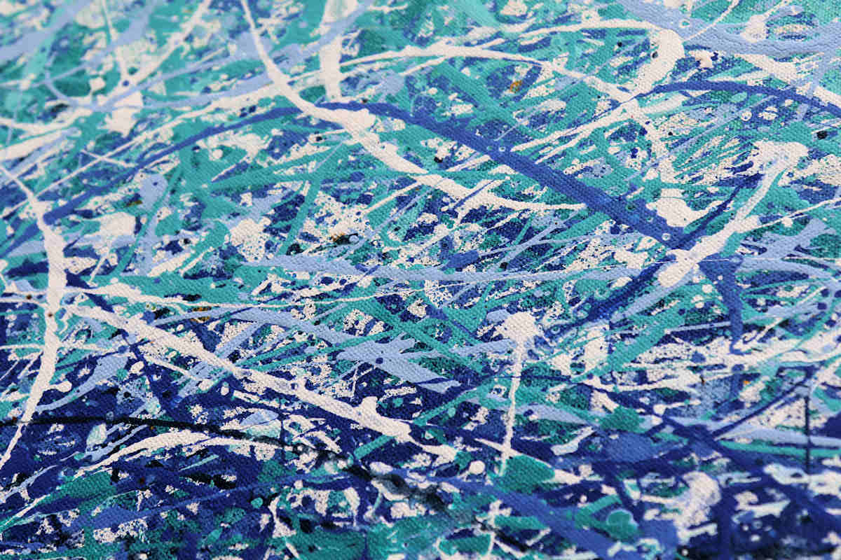 blue abstract art