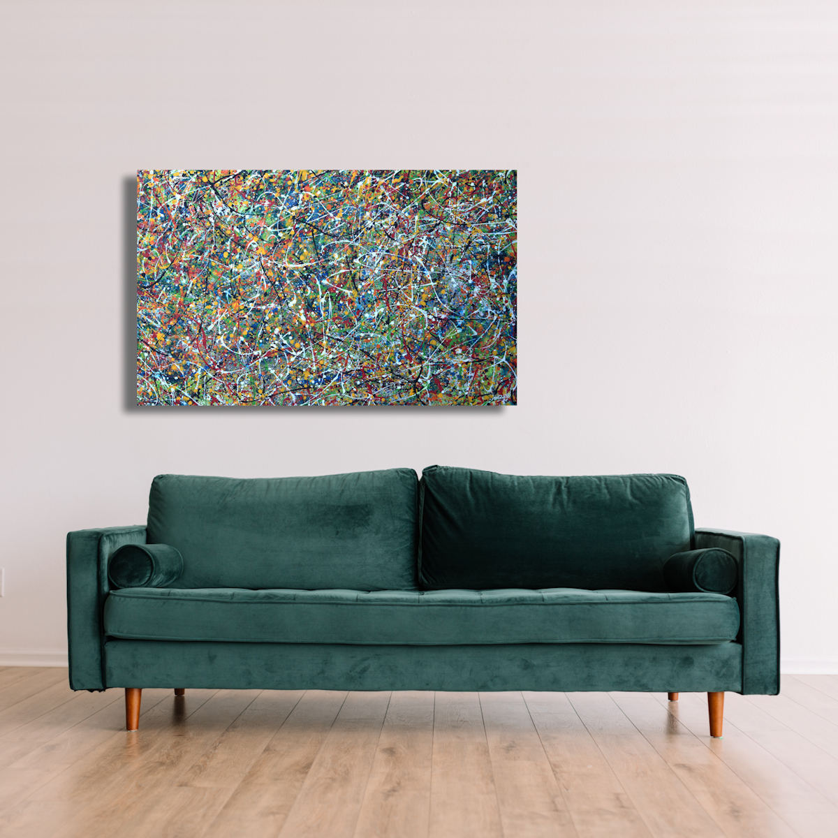 Colourful abstract painting