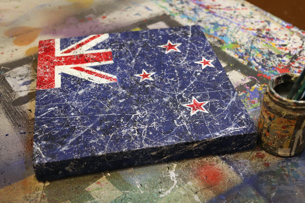New Zealand Flag painting