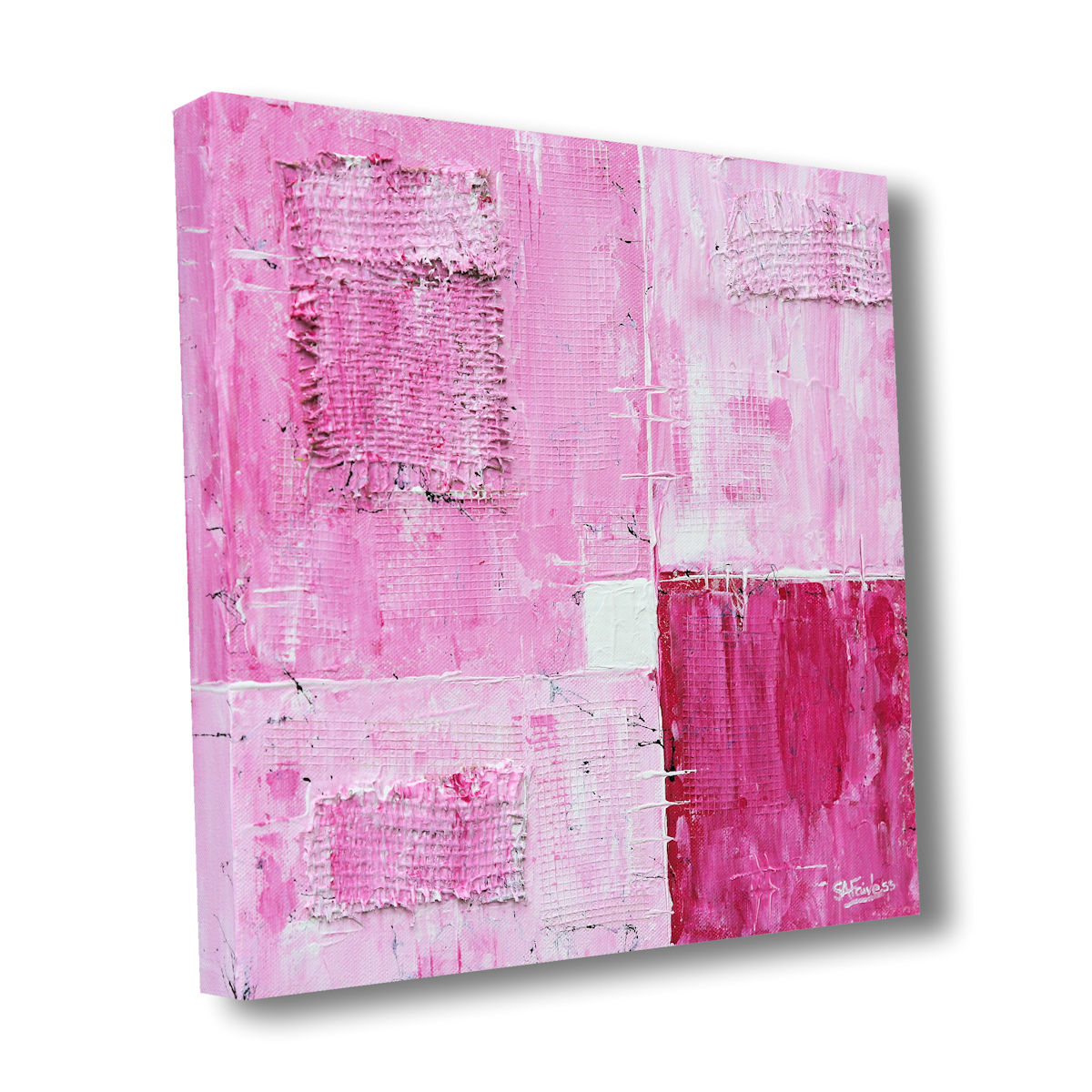 pink abstract art