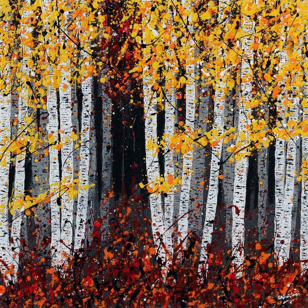 Autumn landscape painting