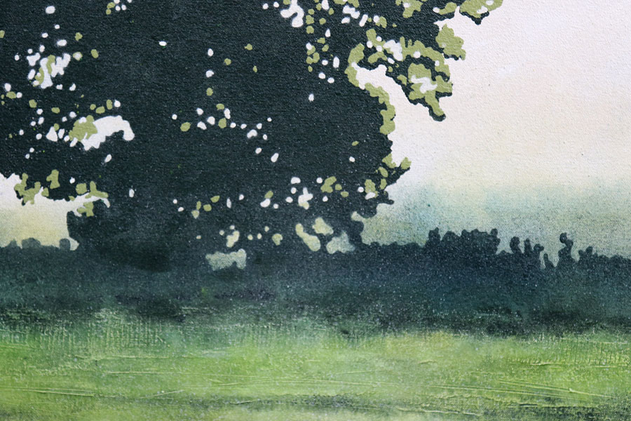Painting of an oak tree