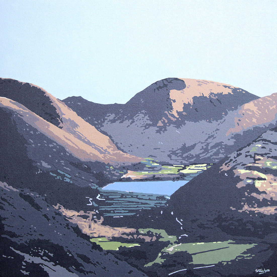 Lake District landscape painting