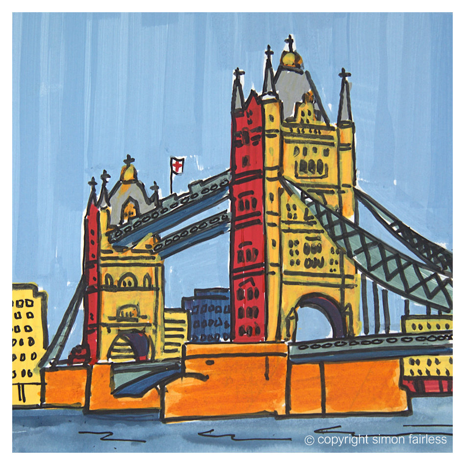 London Tower Bridge art