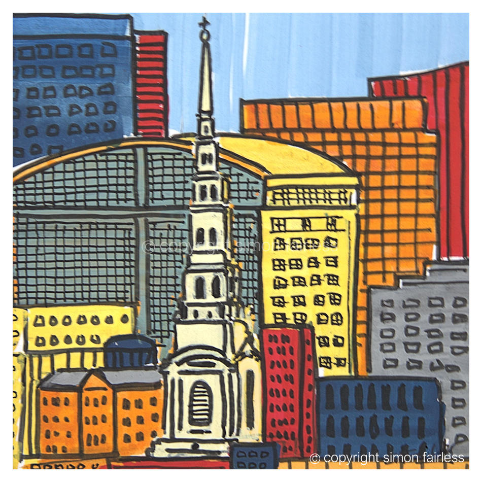 St Brides City of London painting