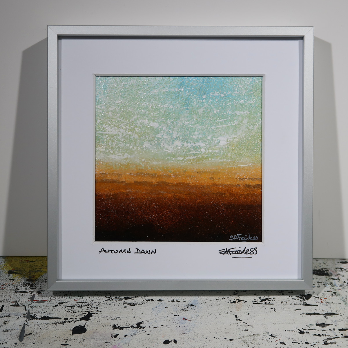 Autumn Dawn framed landscape affordable art