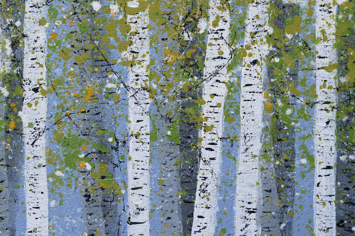 Silver Birch painting