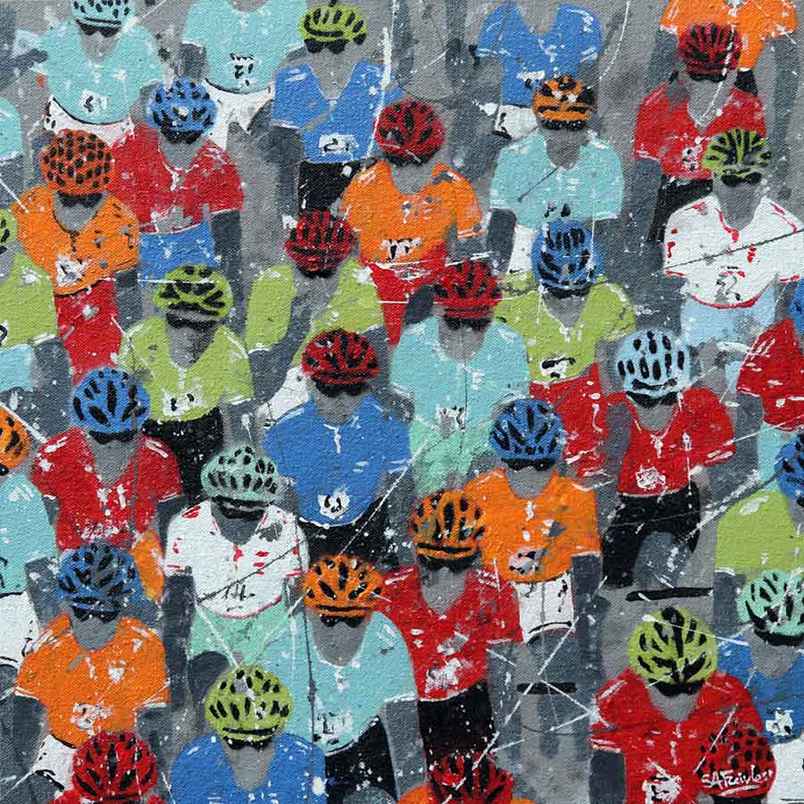 Cycling painting