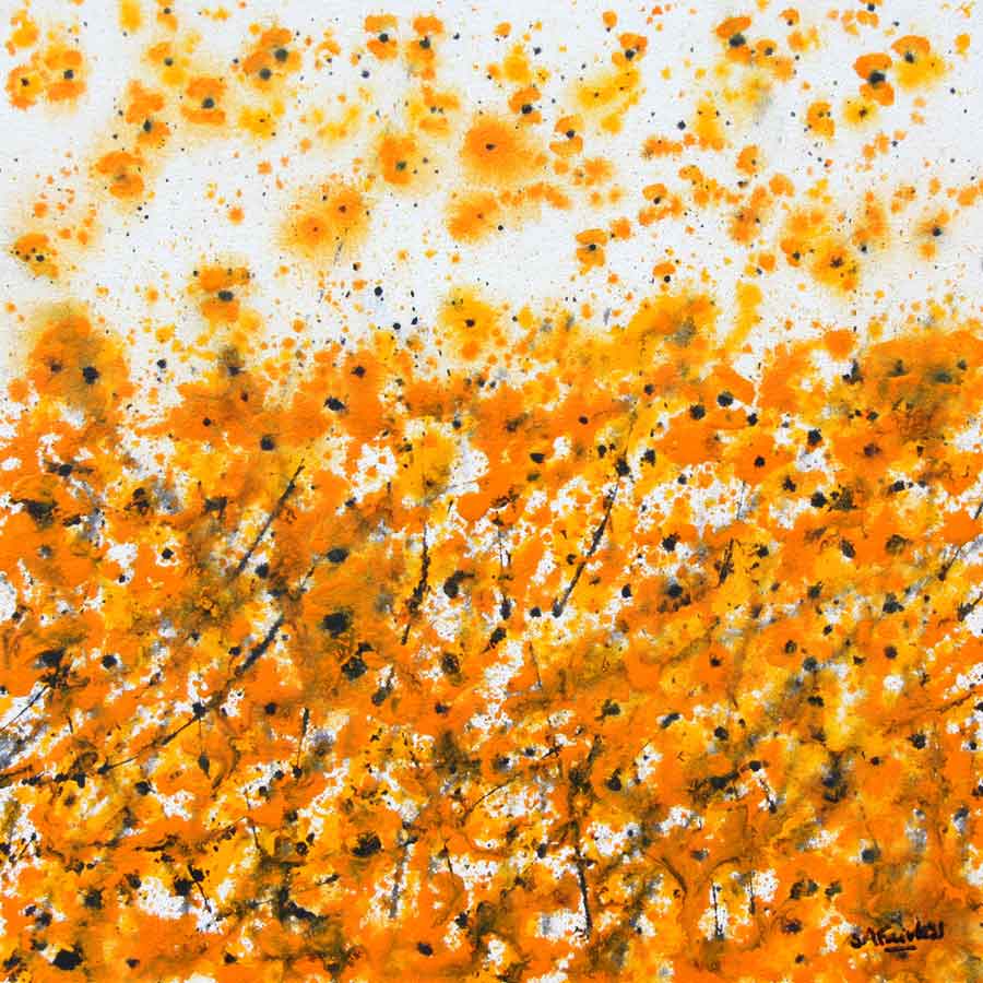 Yellow Floral painting