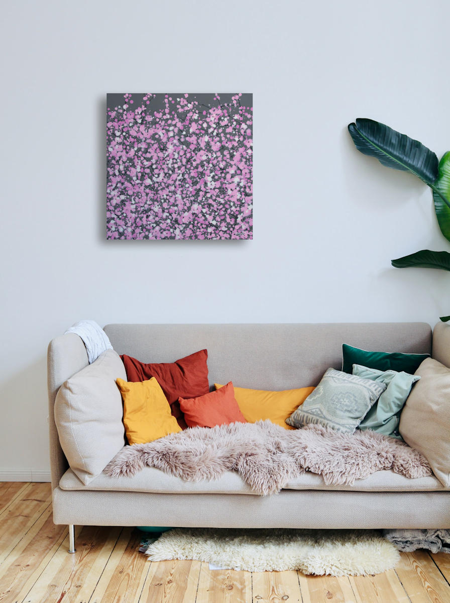 floral abstract painting