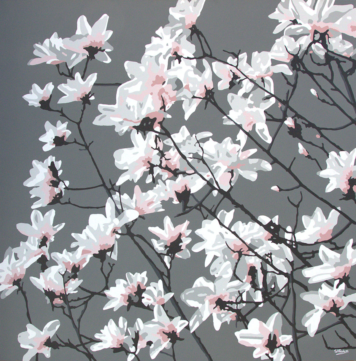 Magnolia Floral painting